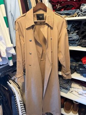 Maje Tan Trench Coat